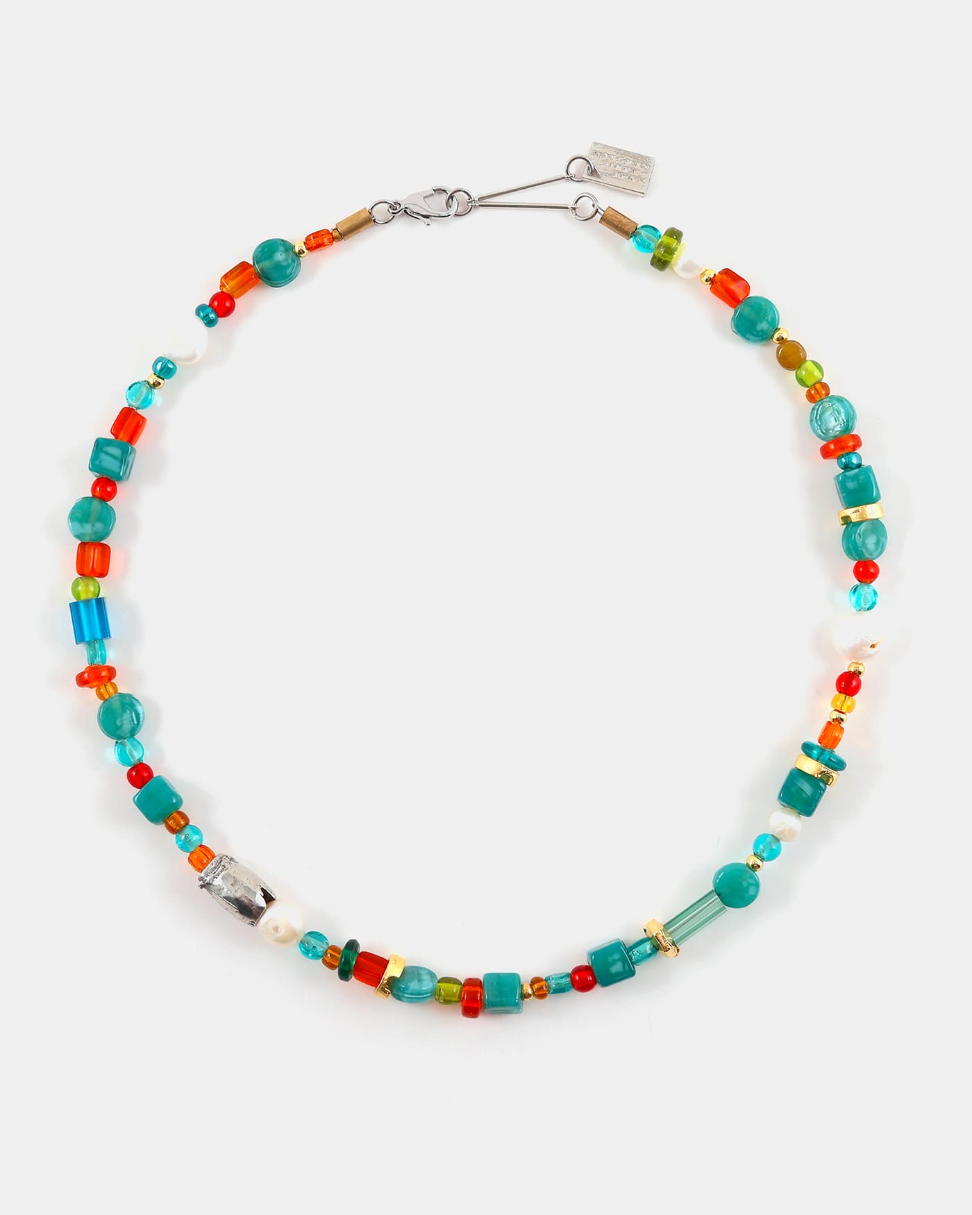 Luan two-tone necklace
