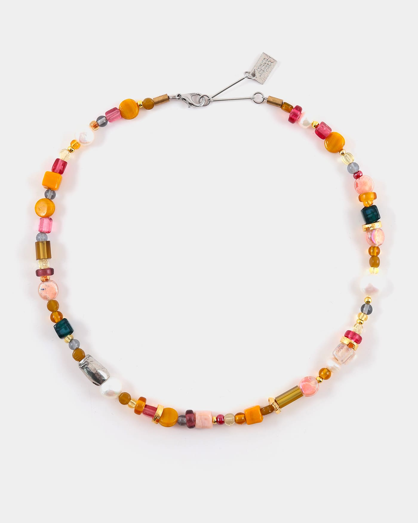 Luan two-tone necklace