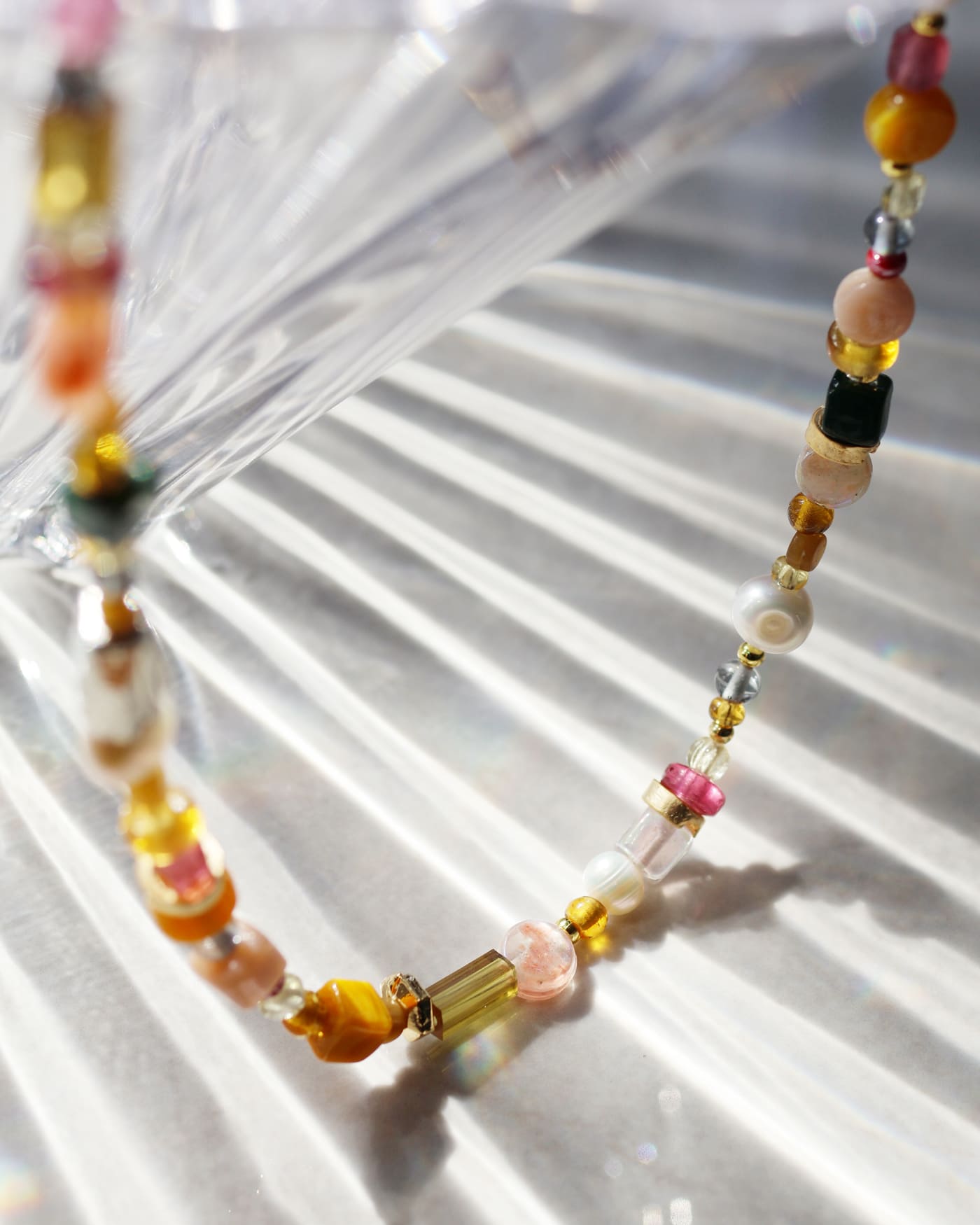 Luan two-tone necklace