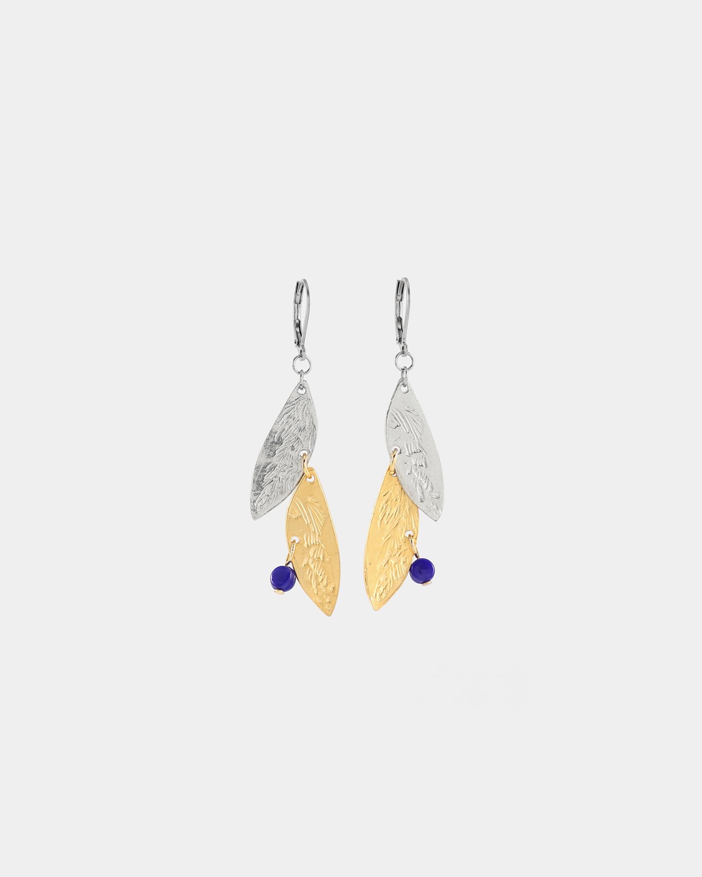 Virgo two-tone earrings
