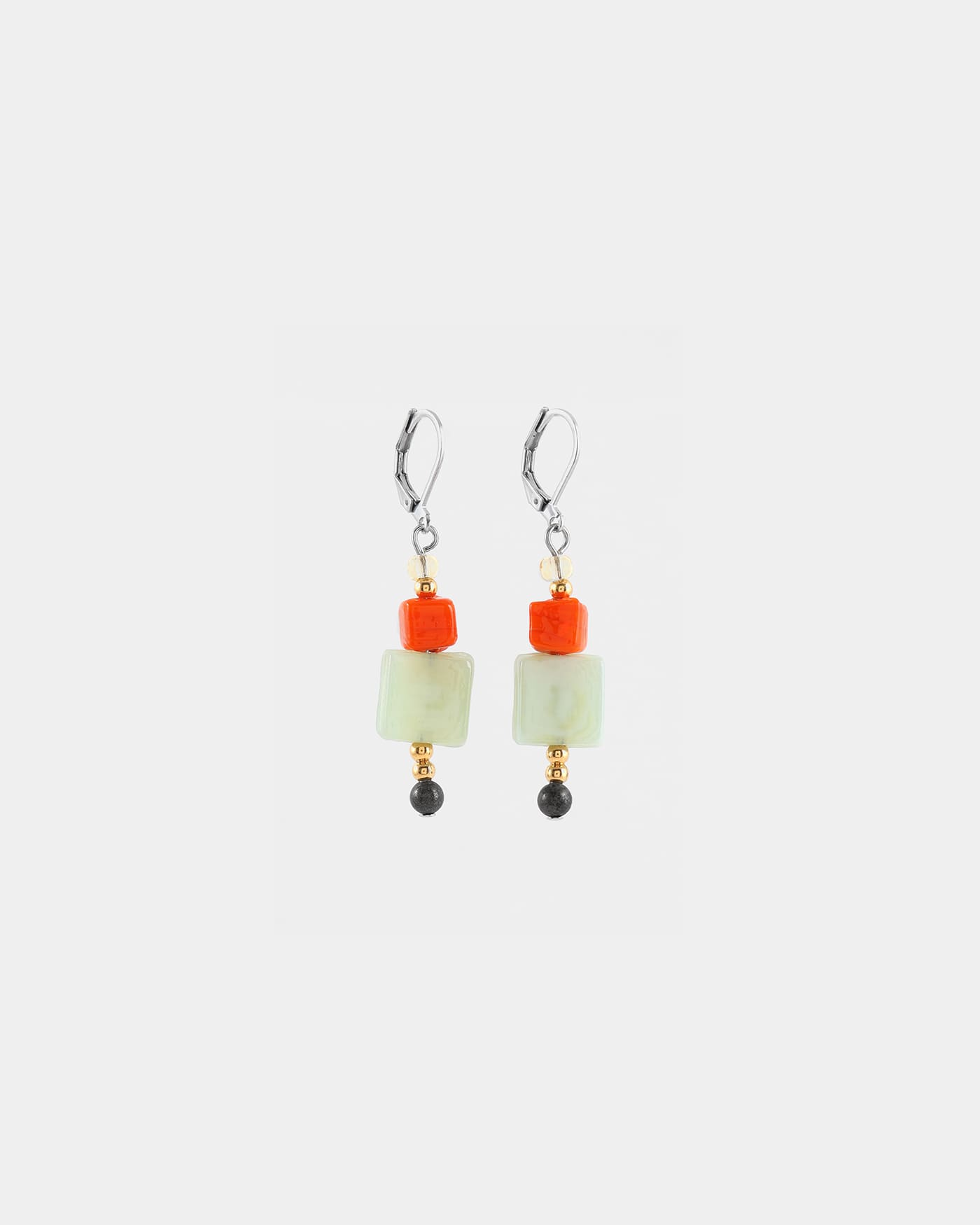 Foramen two-tone earrings