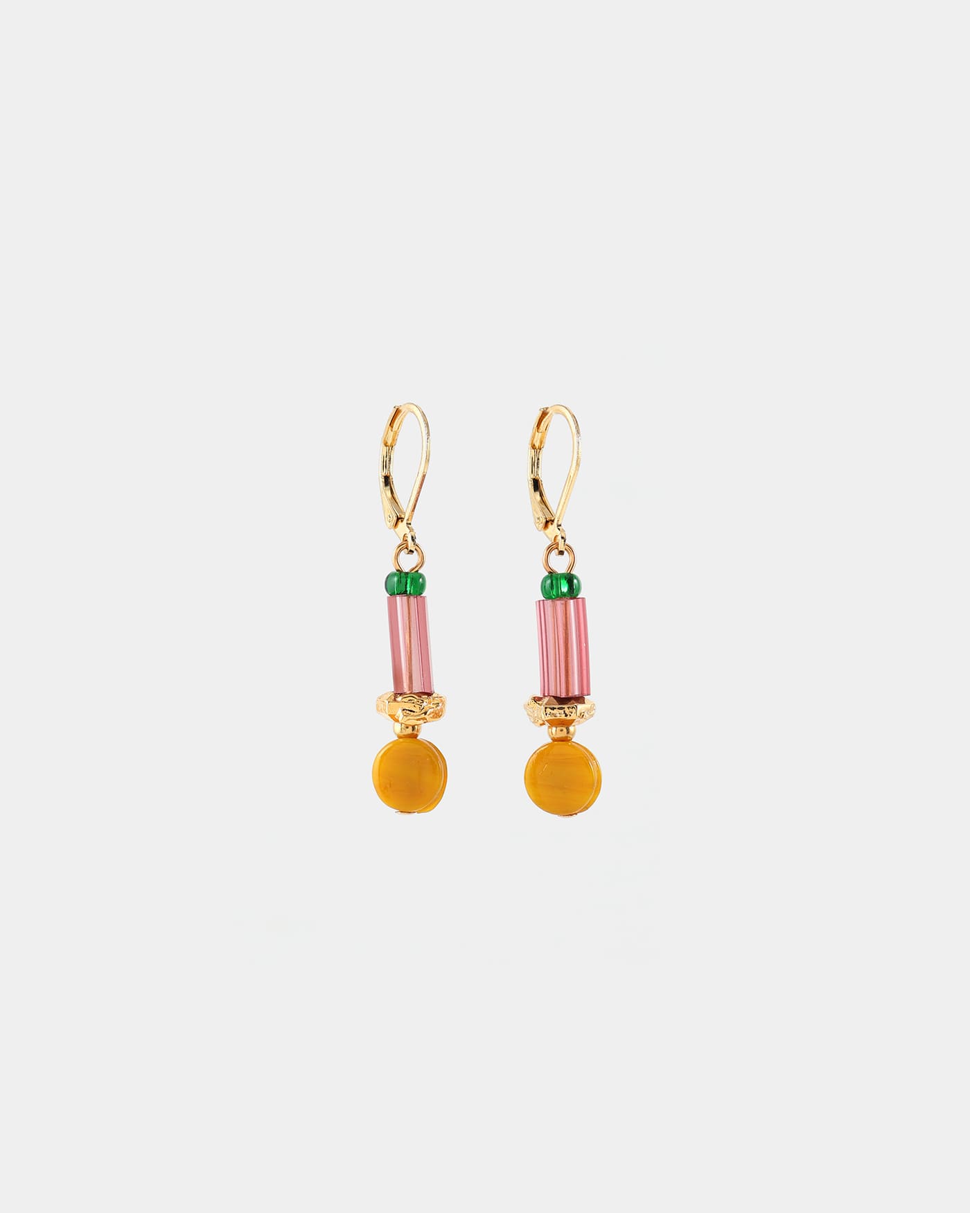 Diya gold earrings