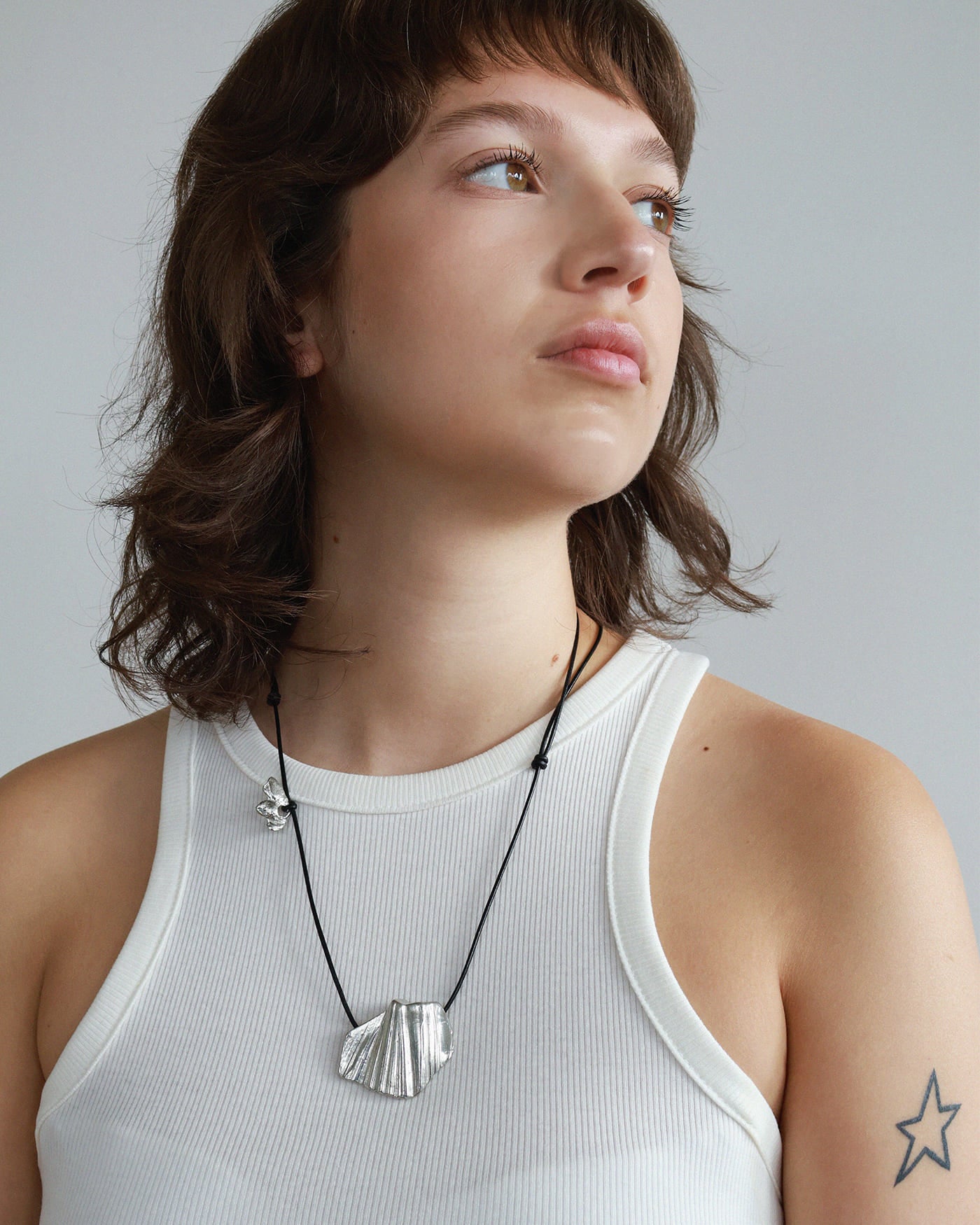 Eta silver necklace